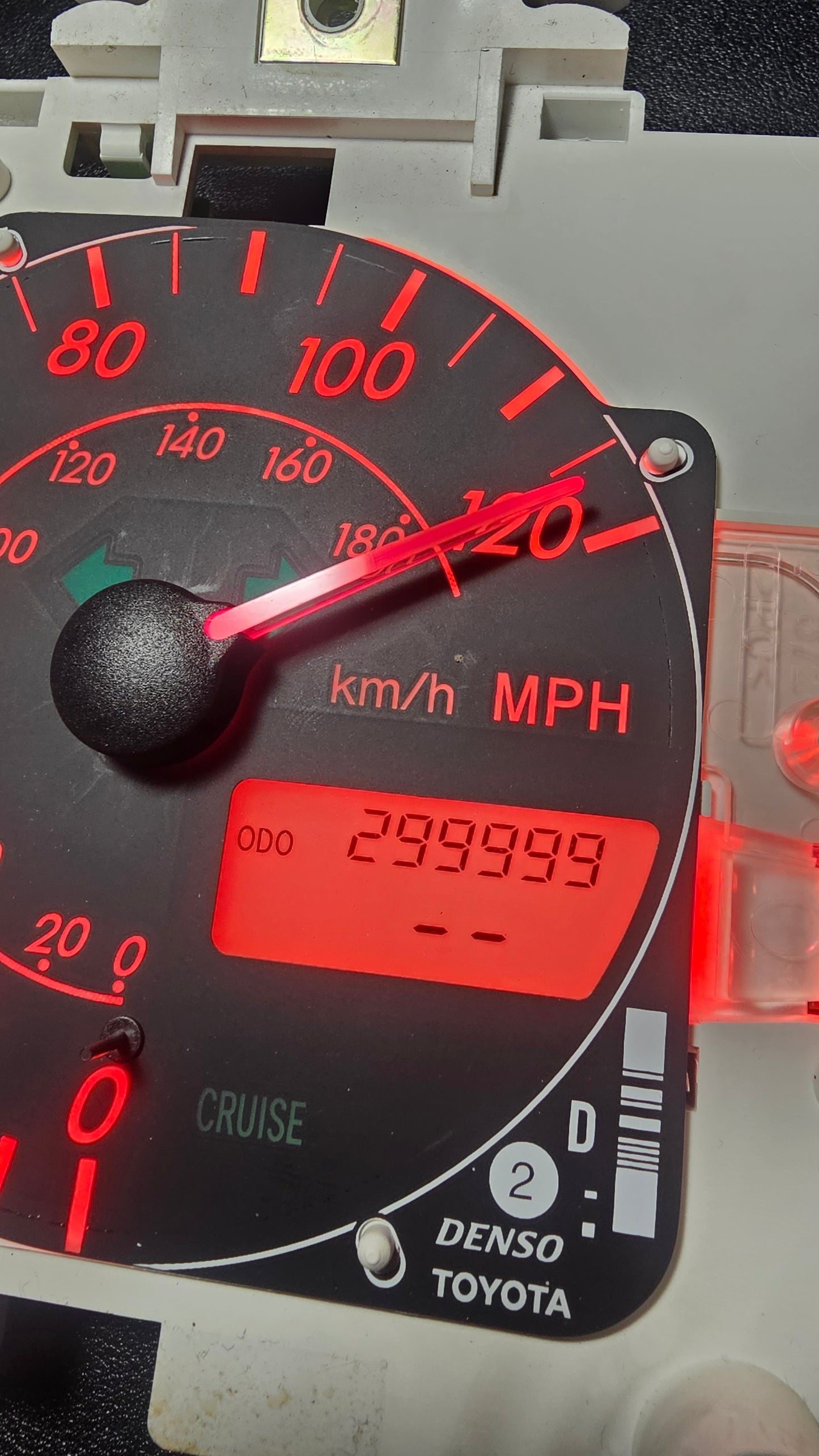 Toyota matrix 03-08 odometer repair 299,999 miles