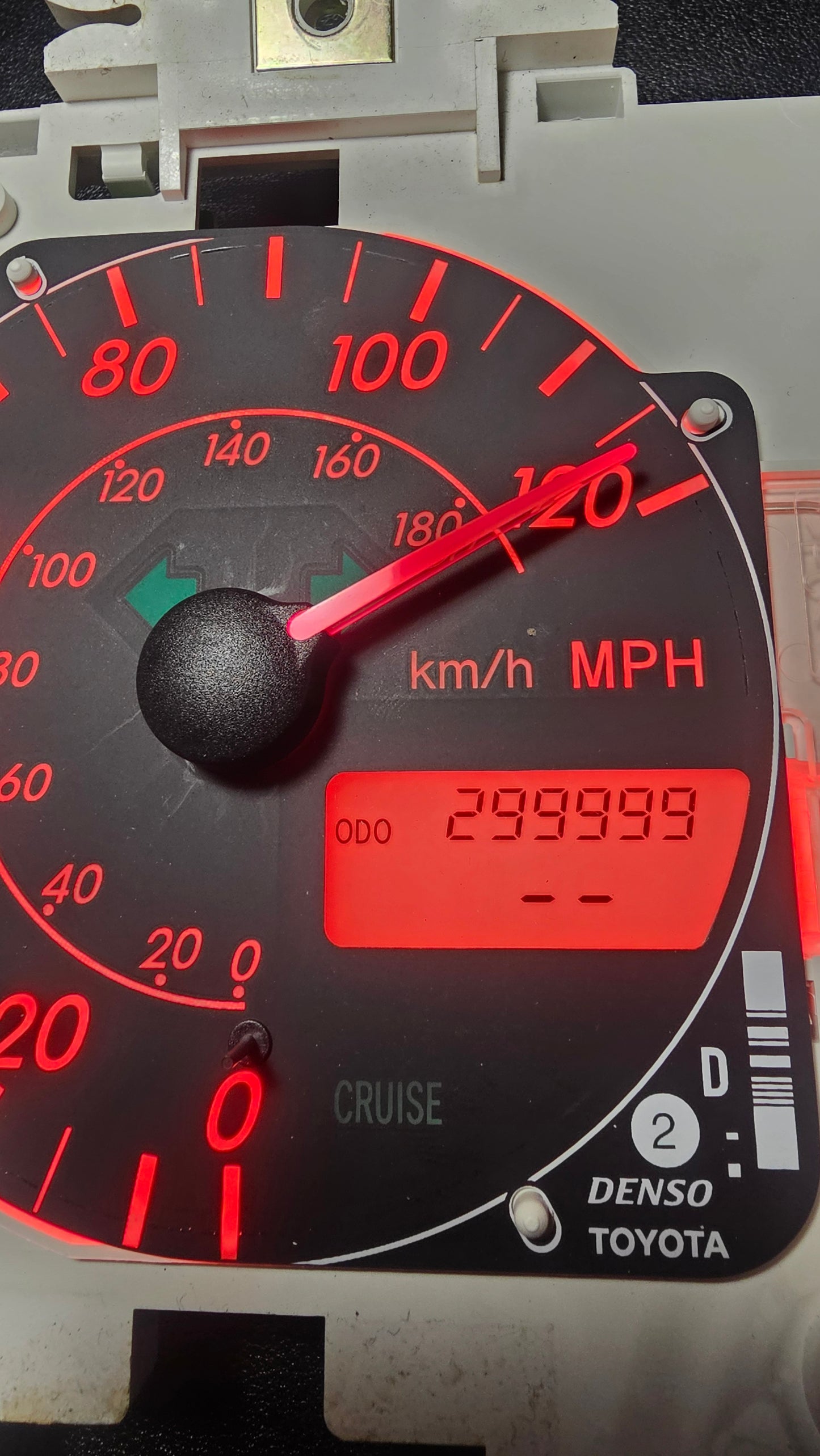 Toyota matrix 03-08 odometer repair 299,999 miles